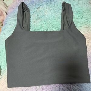 Elegant Charcoal Sleeveless Tank Top